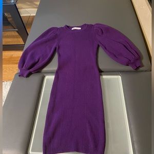 Zara Knit Balloon Sleeve Dress